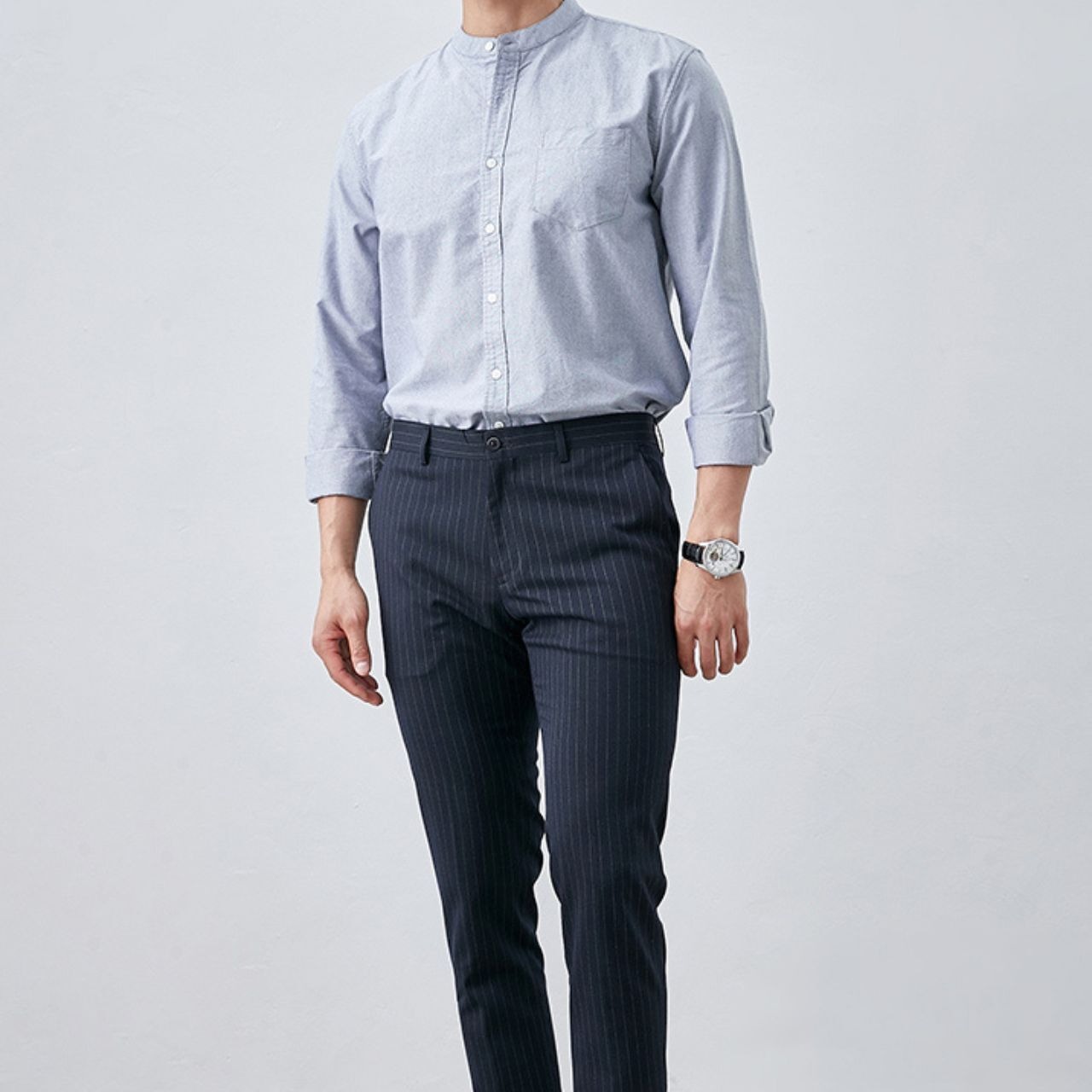 スタンドカラーベーシックシャツ MT0210006