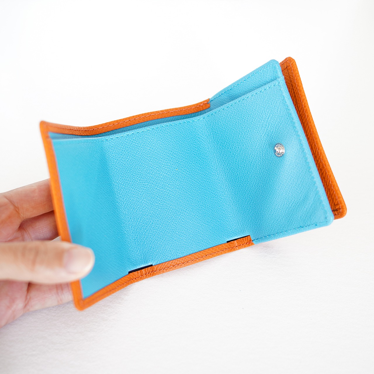 Mini wallet オレンジ×ブルーノール・画像3