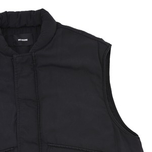 【WE11DONE】BLACK MENS PADDED FLAK VEST