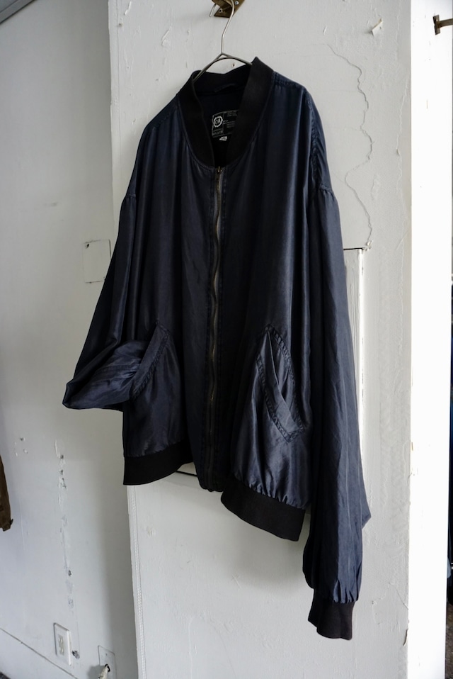 C&A Navy silk blouson
