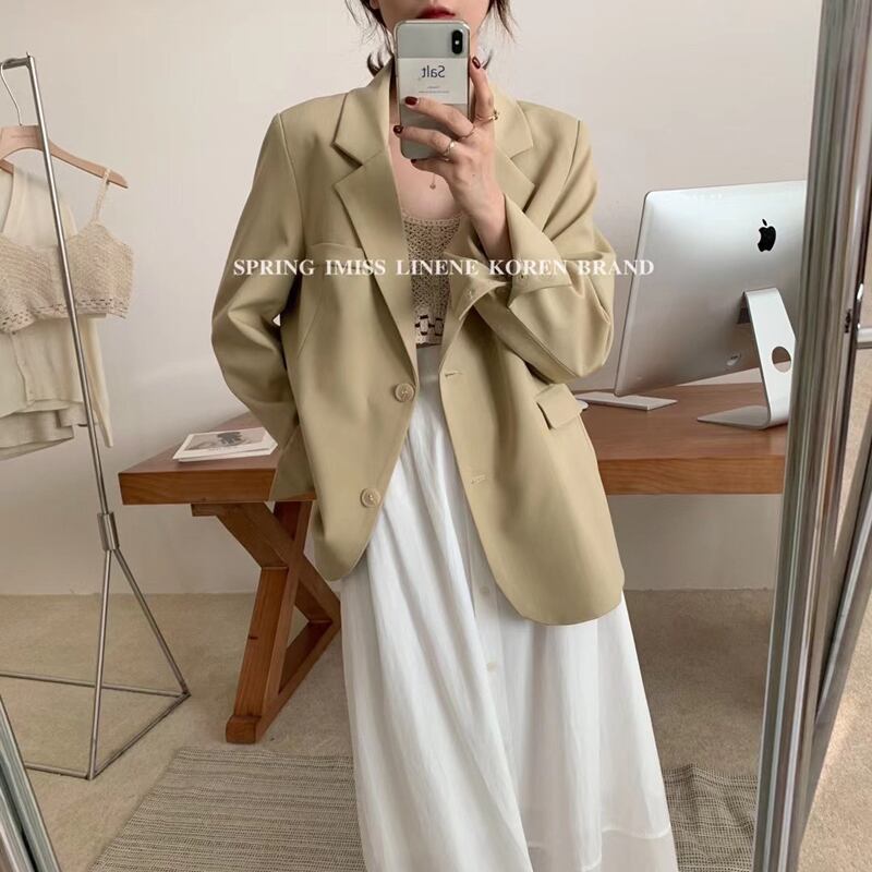 ジャケット ルーズスプリングレディース 春物 ビッグFスモールZ韓国68316656074