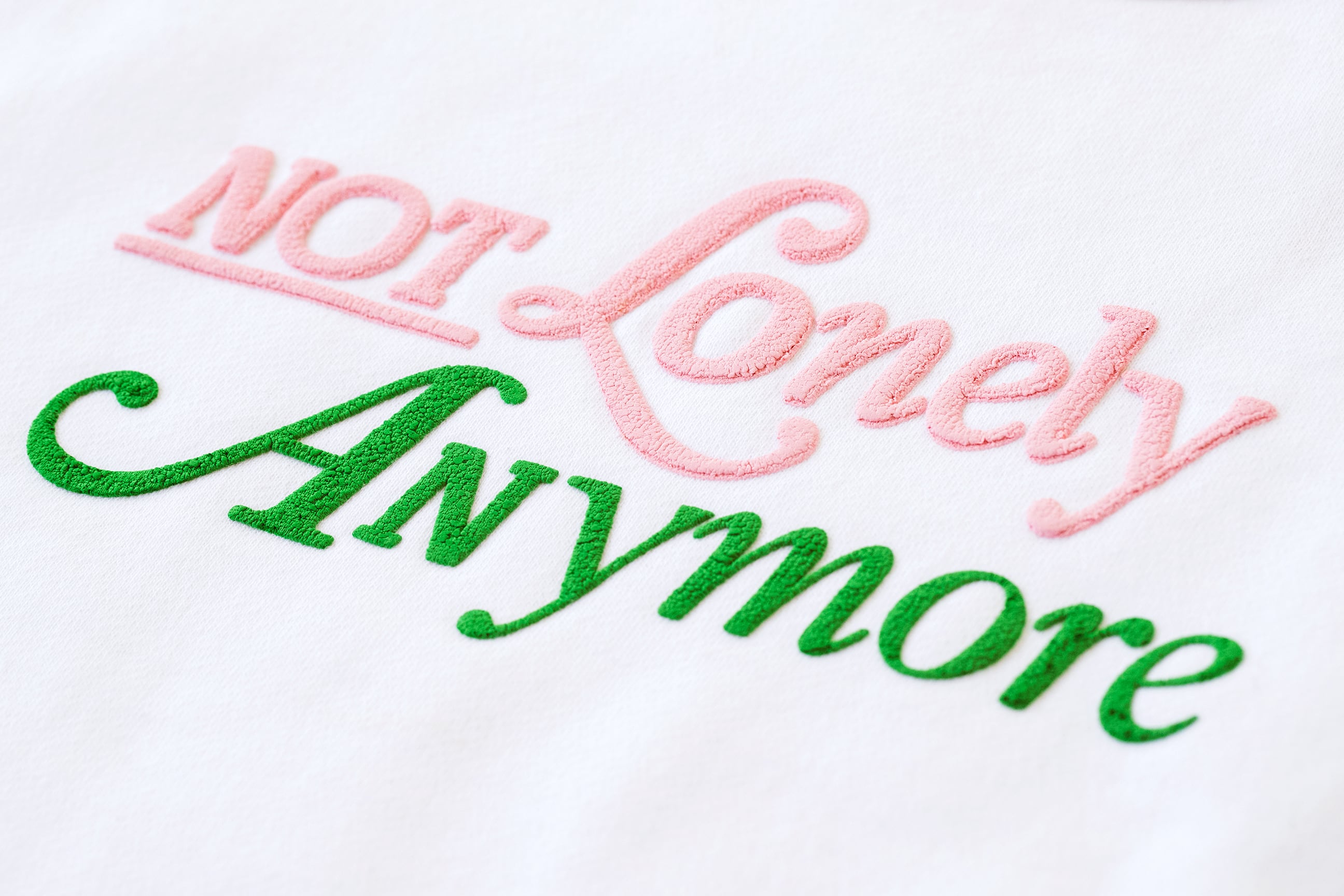 Not Lonely Anymore Crew Sweat shirt White | notlonely