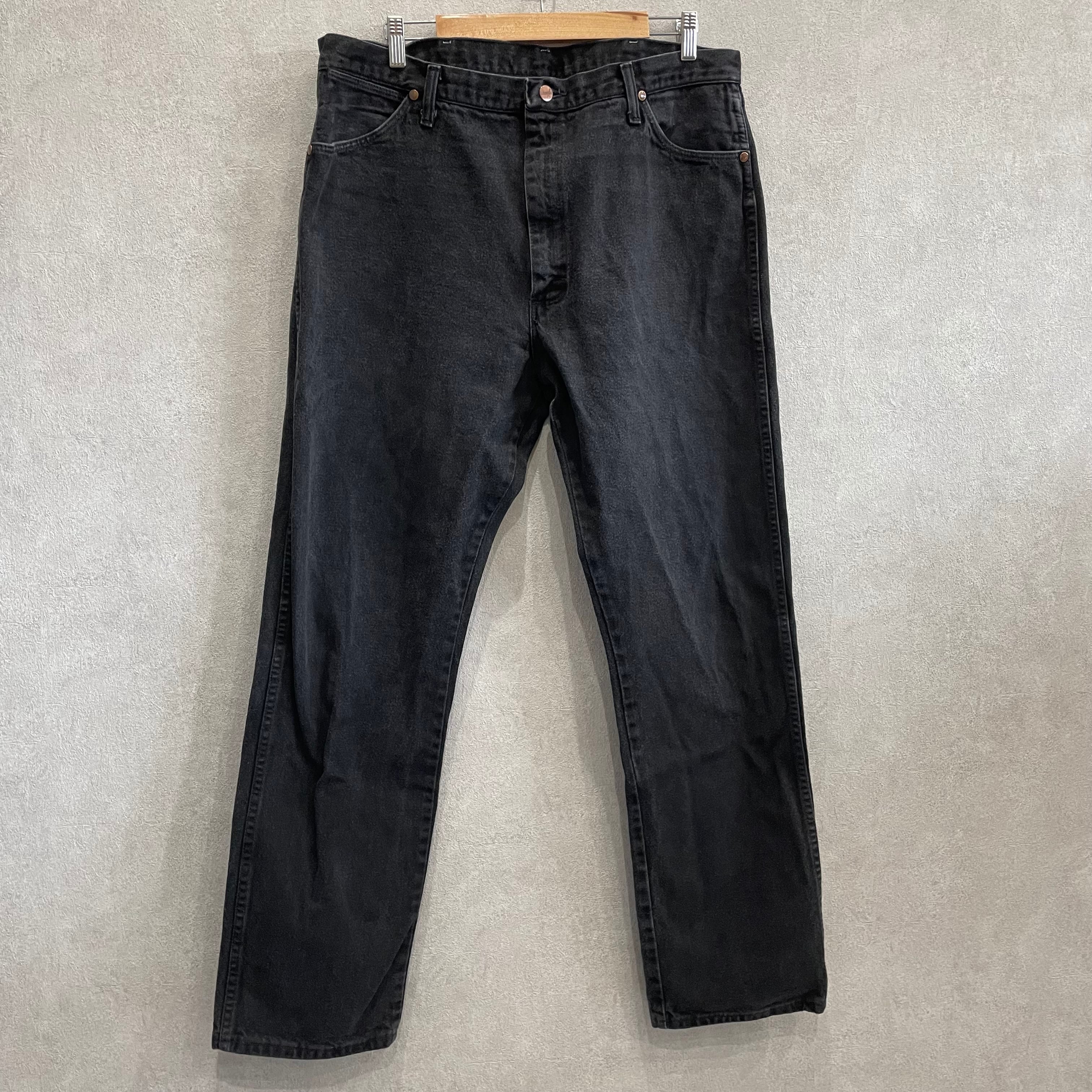 USA製 38×34 Wrangler ブラックデニム ラングラー USA製輸入 ボトムス 