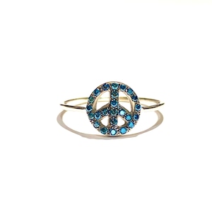 〈SYMBOL 〉PEACE W-BLUED