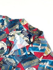 90s Ralph Lauren S/S OPEN COLLAR SHIRT Size M
