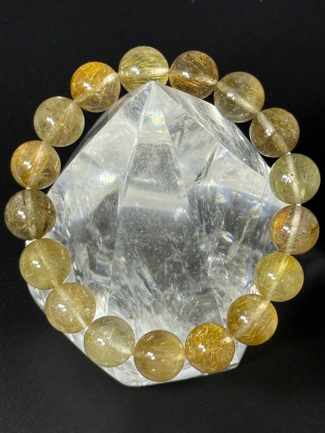 美しい透明感　〜ミックスルチル〜　12.5㎜珠　MR12