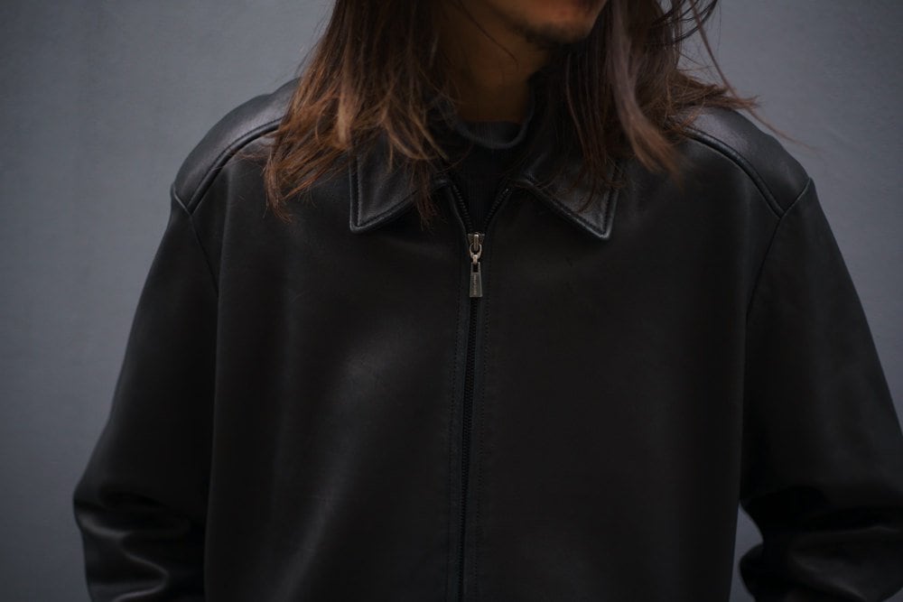 REILLY OLMES] Vintage Zip Up Lamb Leather Jacket [1990s