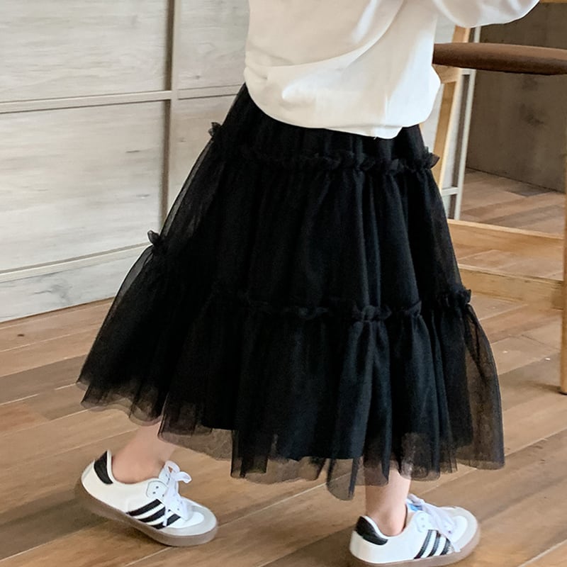 BABY&KID】春新作春っぽいプリンセスふわふわメッシュスカート | 韓国