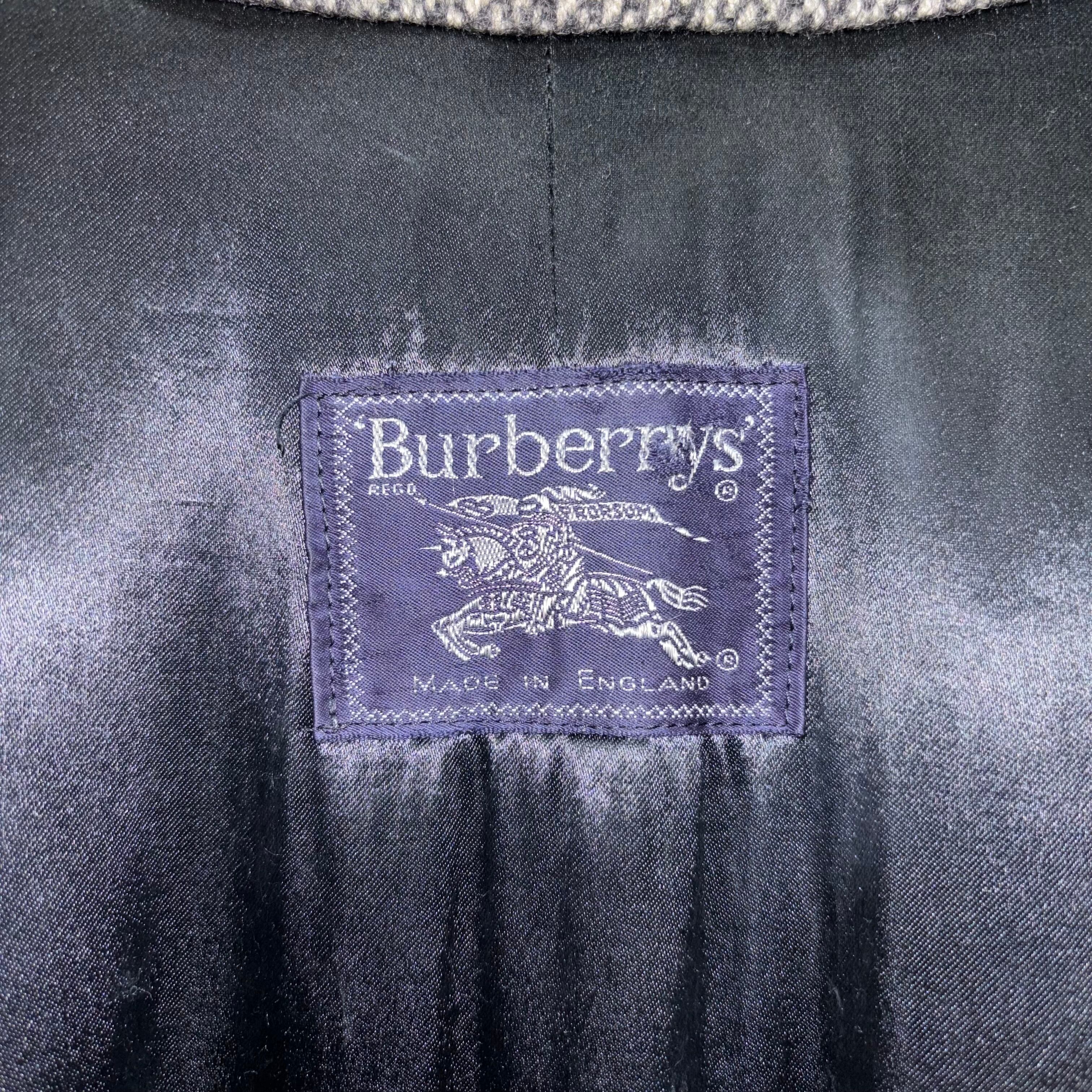 バーバリー　ヴィンテージ　シェットランドツイード 80s Burberrys SHETLAND TWEED シェットランドツイード バーバリー
