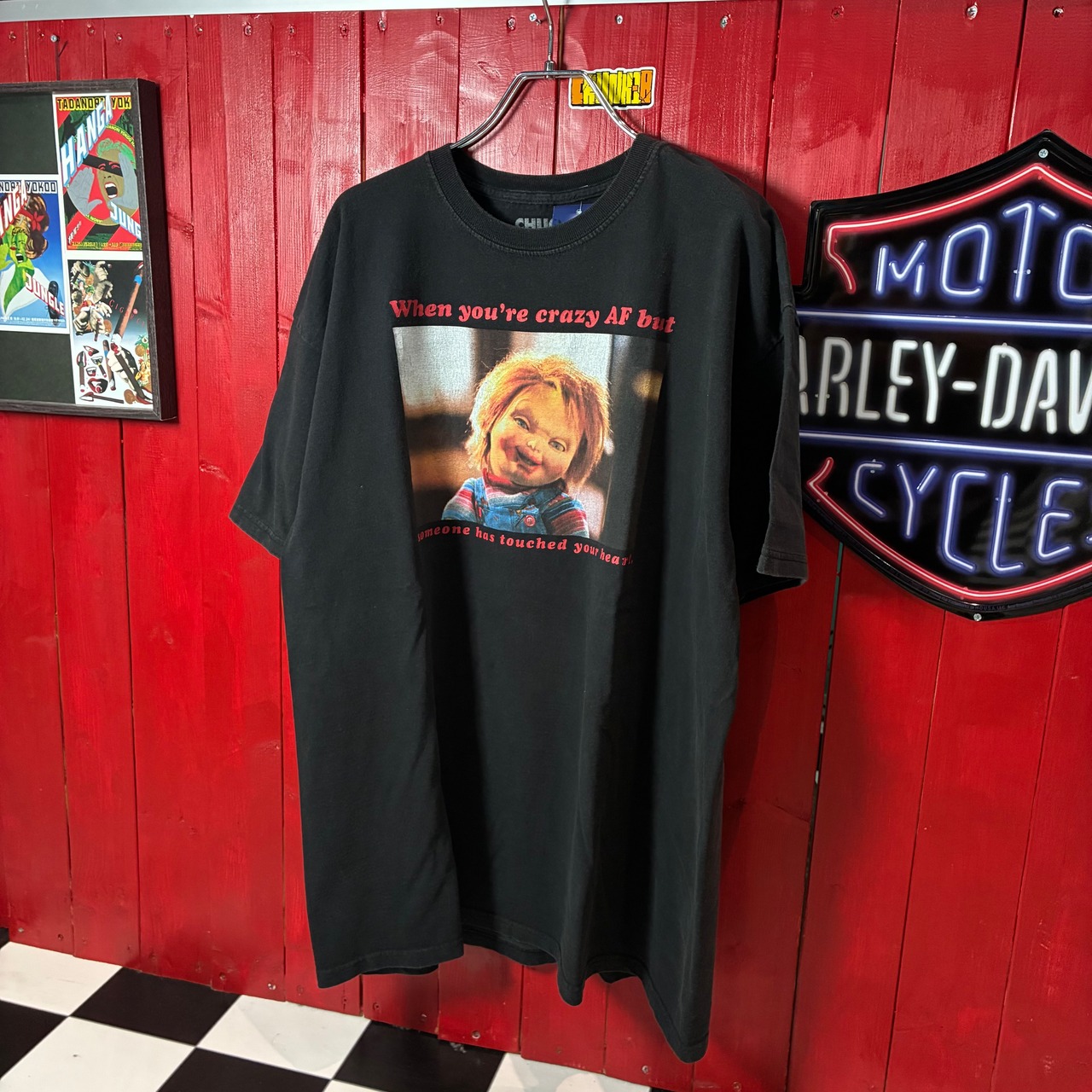 CHACKY ホラーTシャツ　黒　チャッキー　XLムービー