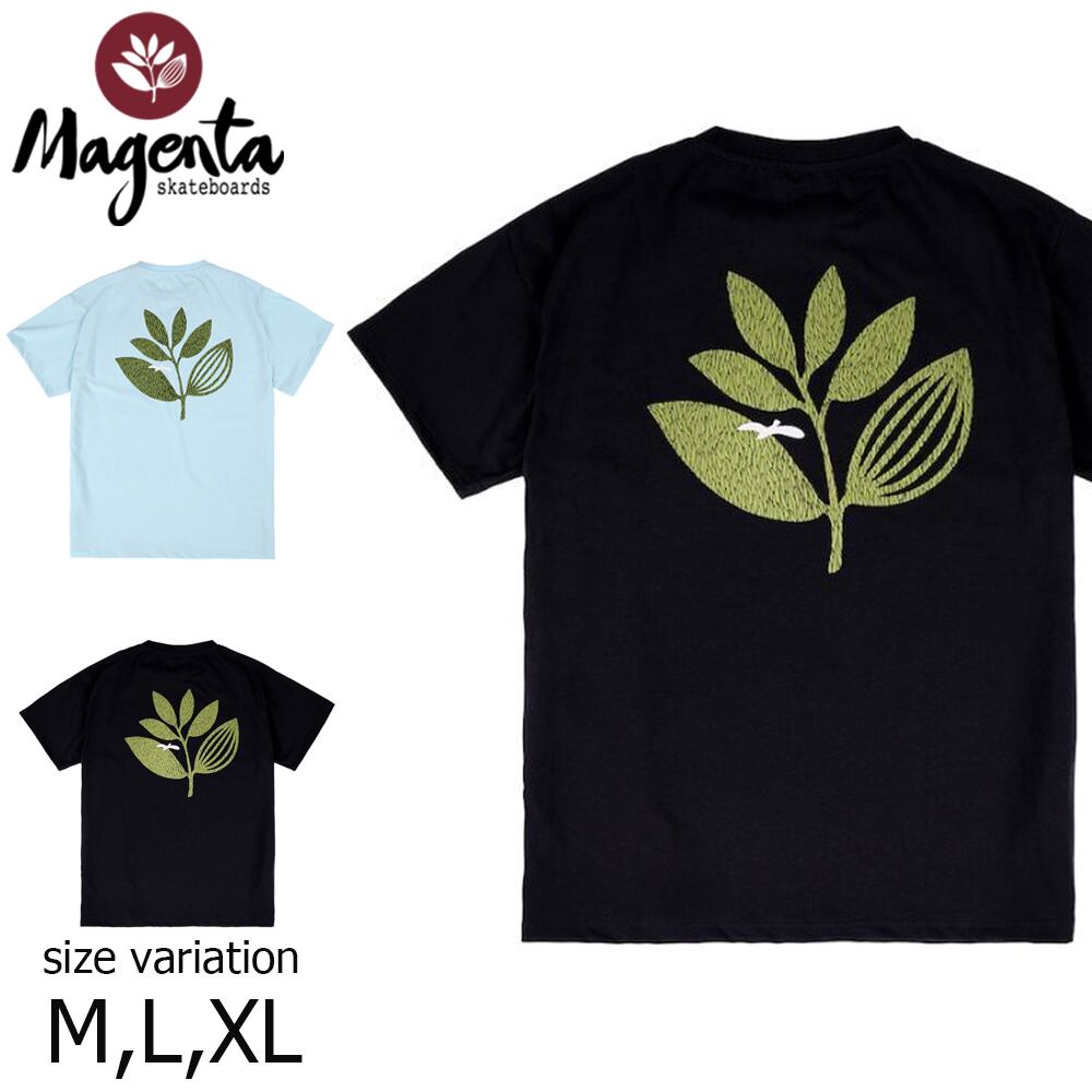 MAGENTA GRASS PLANT TEE BLACK BLUE マゼンタ Tシャツ ティーシャツ ...