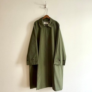 C60282【Kate】Cotton/Recycle Nylon Cloth Balmacaan Coat