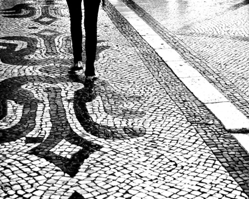 タイルの歩道（リスボン）