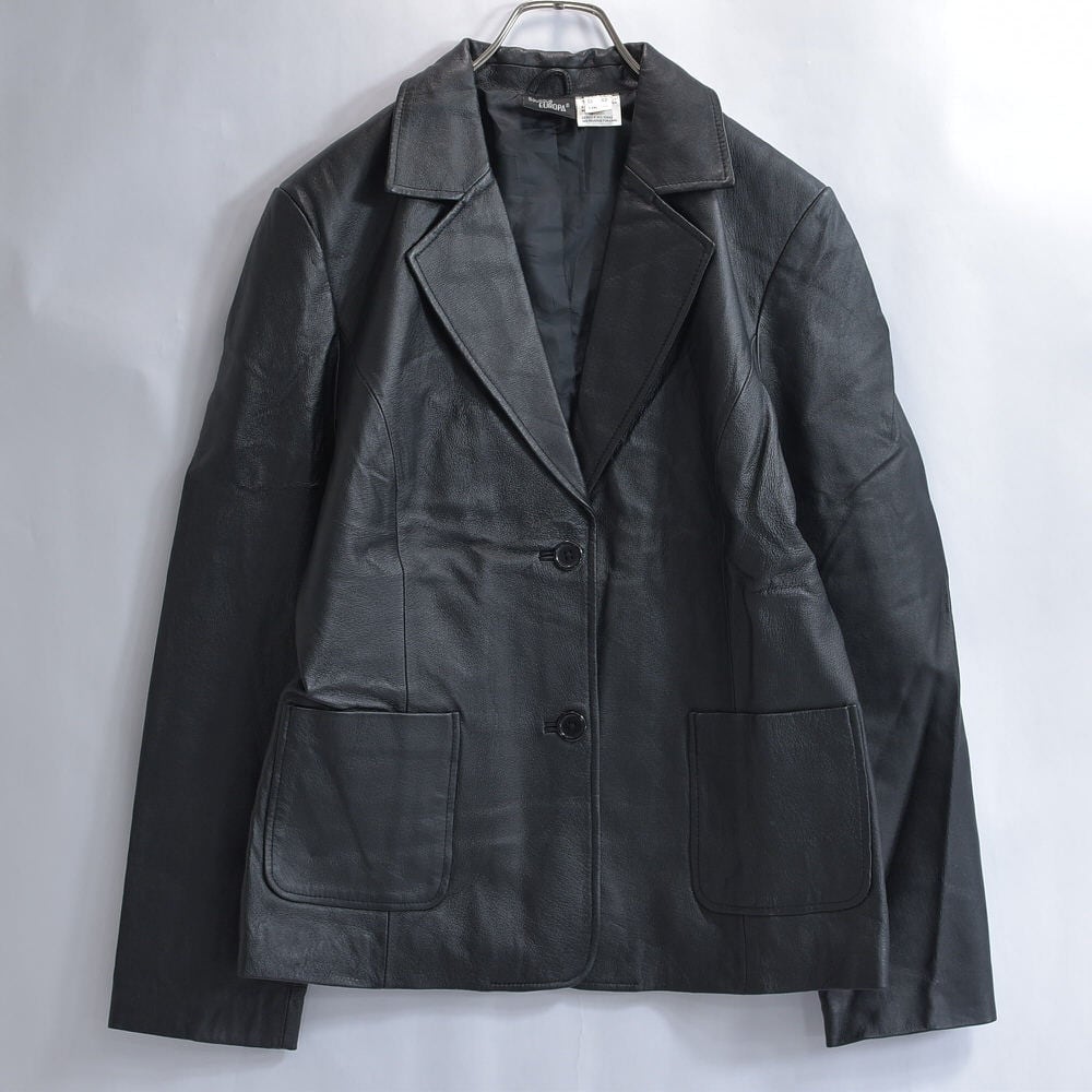 90s~ boutique EUROPA レザー テーラード ジャケット 90s~ boutique EUROPA レザー テーラード ジャケット