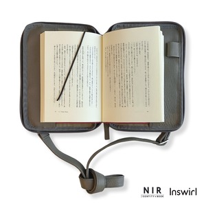 四六判 読むしかできないブックショルダー [2way] （ディアレザー グレー）NIR × Inswirl