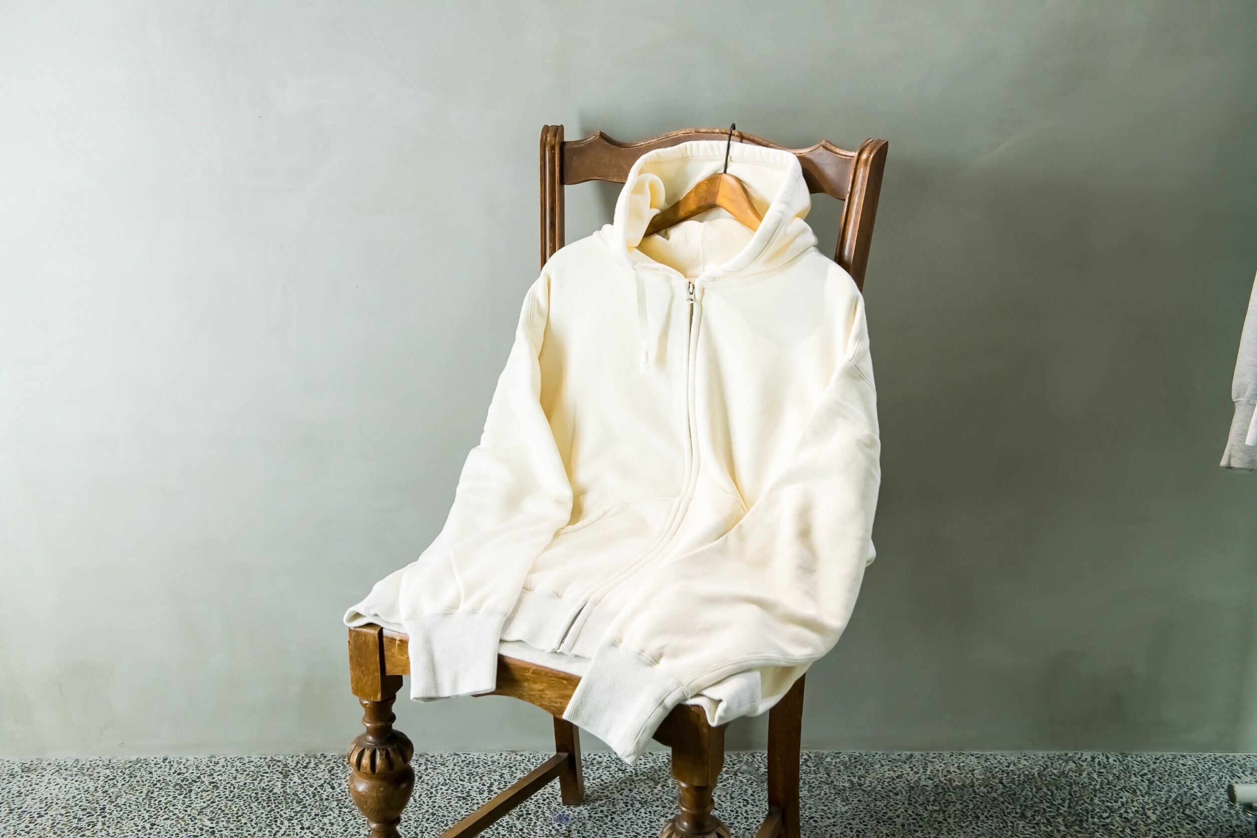 美品✨MaxMara 総柄 ベージュ ダブルジップ 白タグ 希少 パーカー Technical jersey zip-up sweatshirt, ecru | Max Mara