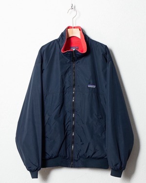 "Patagonia" shelled synchilla jacket / COLOR:DARK NAVY