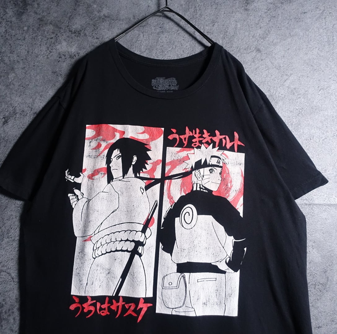 00s ナルト NARUTO うちは サスケ 我愛羅 Tシャツ