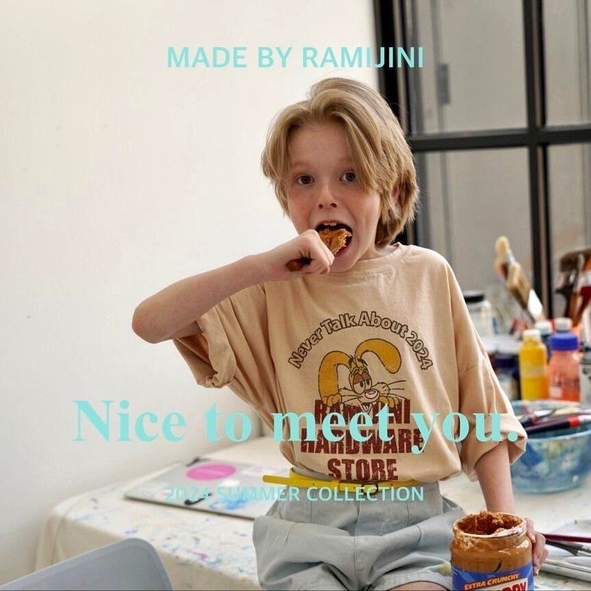 «sold out»«ジュニアサイズあり»«RAMIJINI» バニーカットソー 2colors