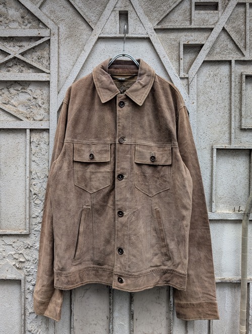 "DOLCE & GABBANA" suede jacket / made in ITALY