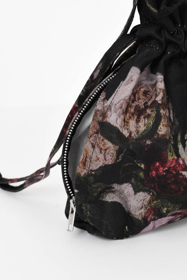 LAD MUSICIAN】PAINT FLOWER MINI DRAWSTRING BAG | MUKU-AN