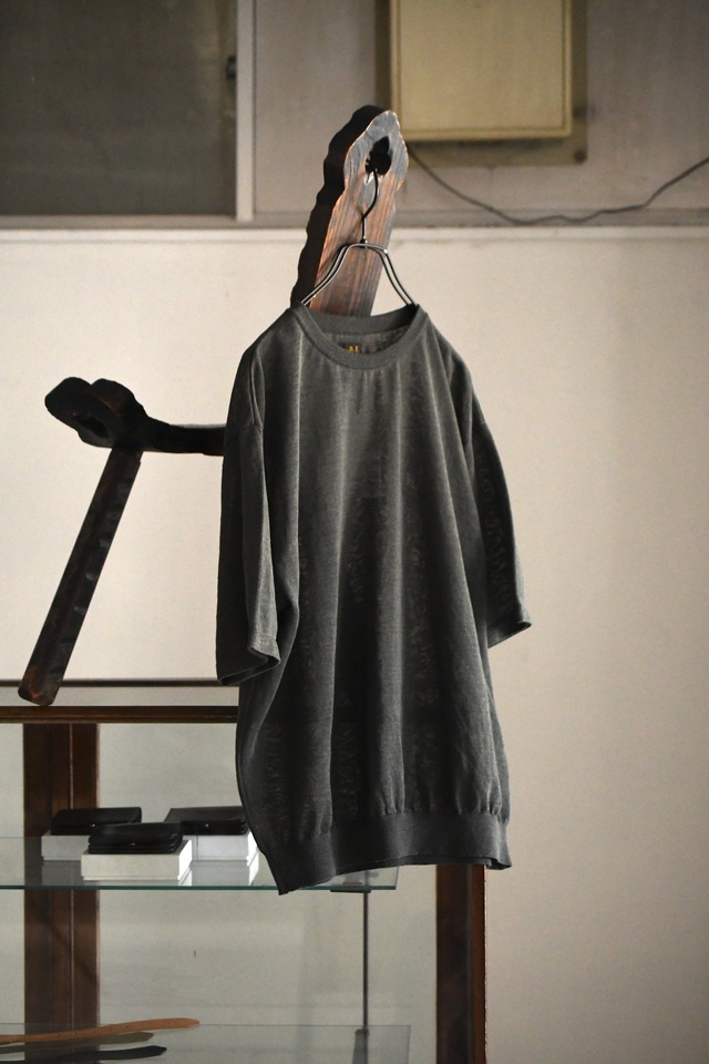 BATONER / HEMP BROWSING T-SHIRT (Black,Gray)