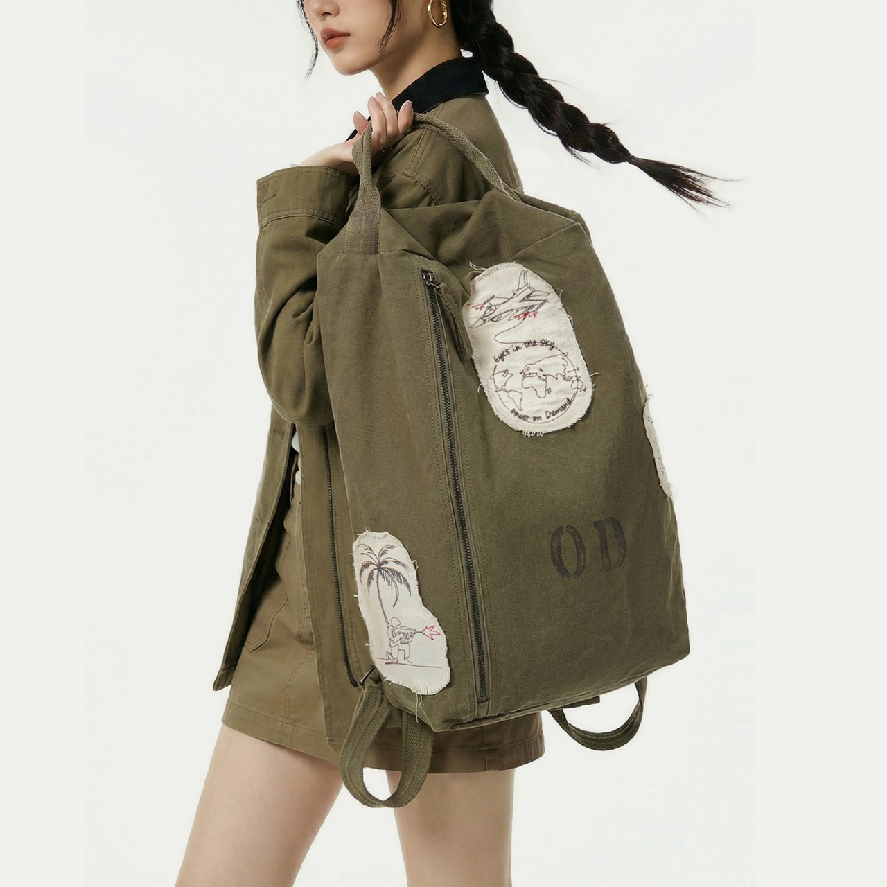 Vintage Patch Square Backpack / ヴィンテージ パッチ スクエア バックパック リュック