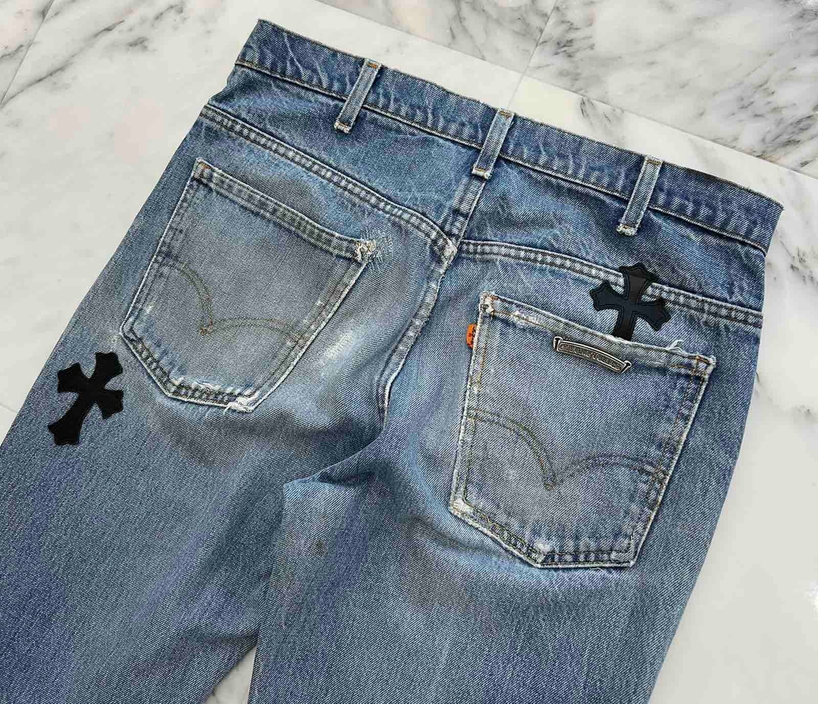 CHROME HEARTS クロムハーツ × リーバイス ヴィンテージ クロスレザー
