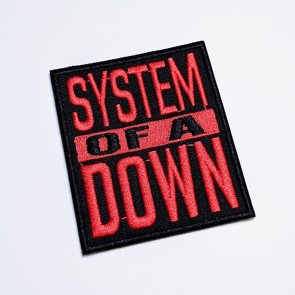 送料無料! ★刺繍アイロンワッペン★【 System of a Down( システムオブアダウン)】 〚アメリカン雑貨 アメトイ〛