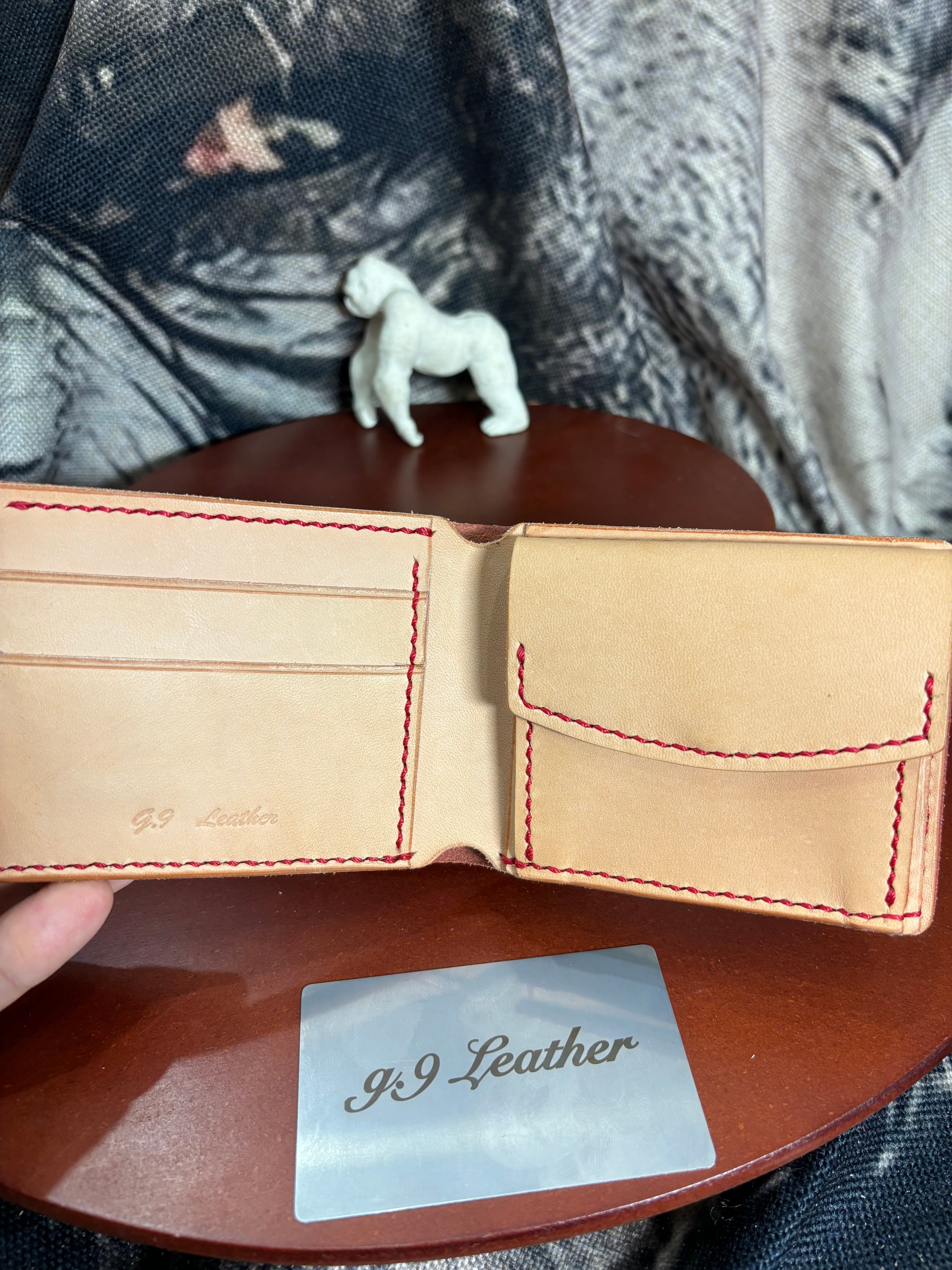 【みめらんぐりーむ】二つ折り財布　ルガトショルダー　栃木レザー 二つ折り財布 ルガトショルダー 一点物 | g9leather