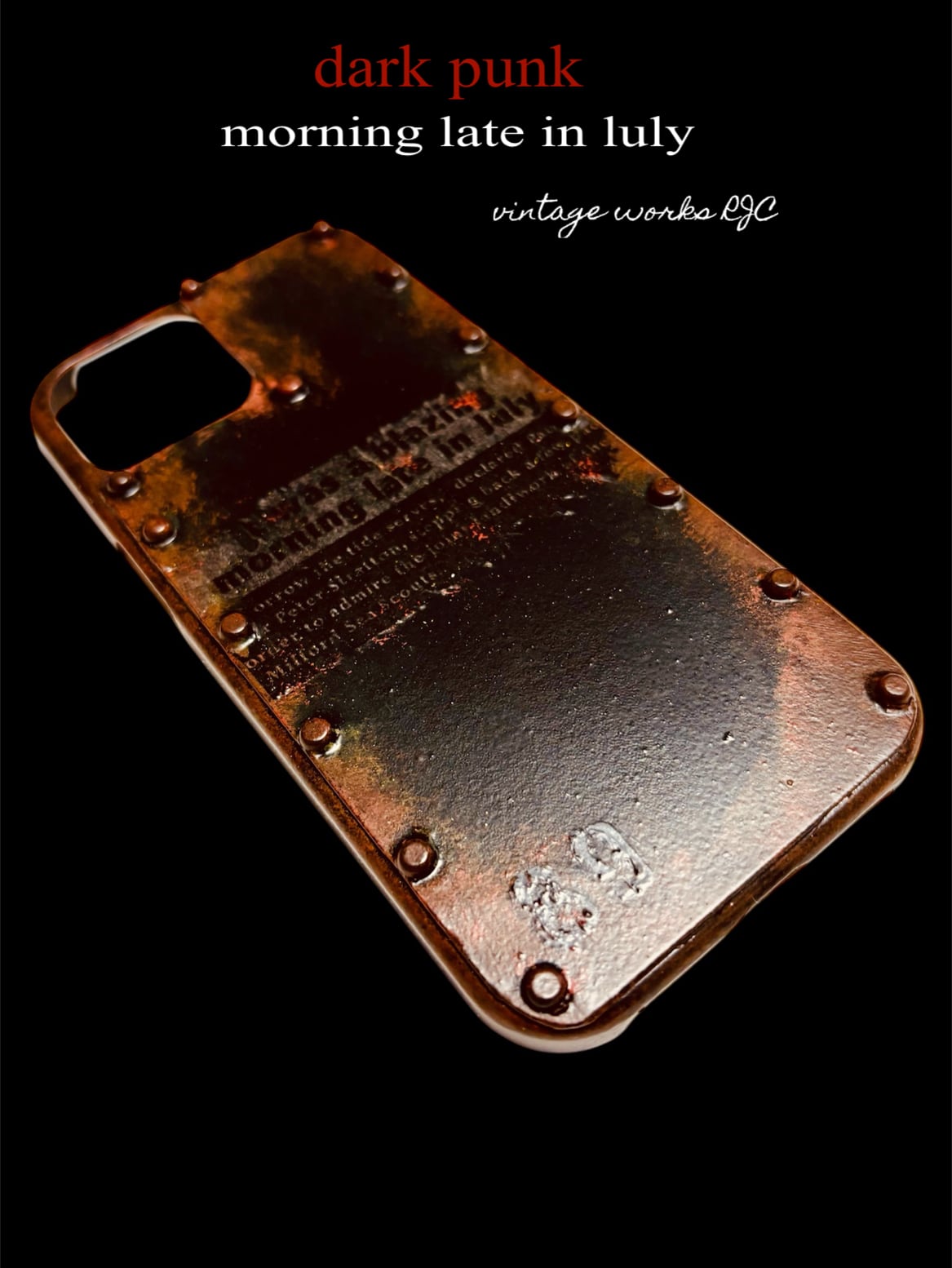 古材風サビ塗装サーフ&シャビーフラワースマホケース 古材風サビ塗装サーフ&シャビーフラワースマホケース 古材風サビ塗装