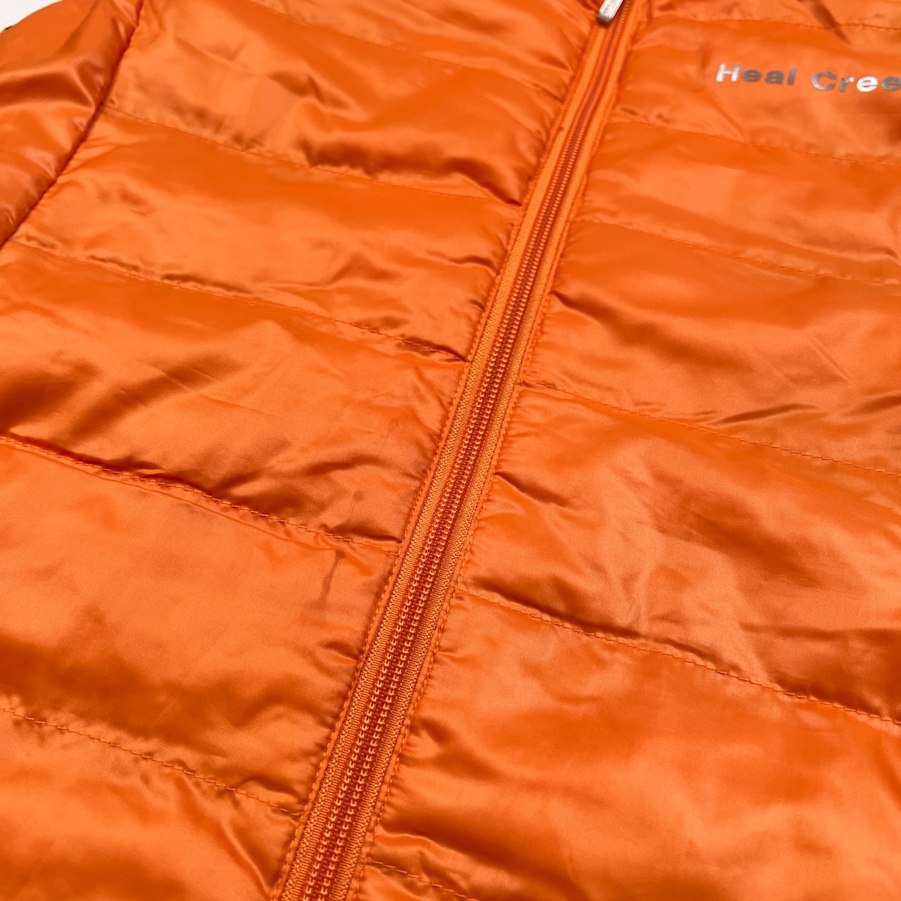 Heal Creek ヒールクリーク ダブルジップ ハイネック 中綿 ベスト 42 /オレンジ/レディース/ゴルフ