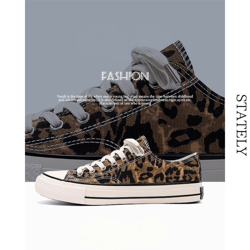 Leopard Canvas ローカットスニーカー/2color_S13 画像