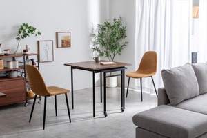 【幅75?125cm】Libre 伸縮スライド式ダイニングテーブル正方形