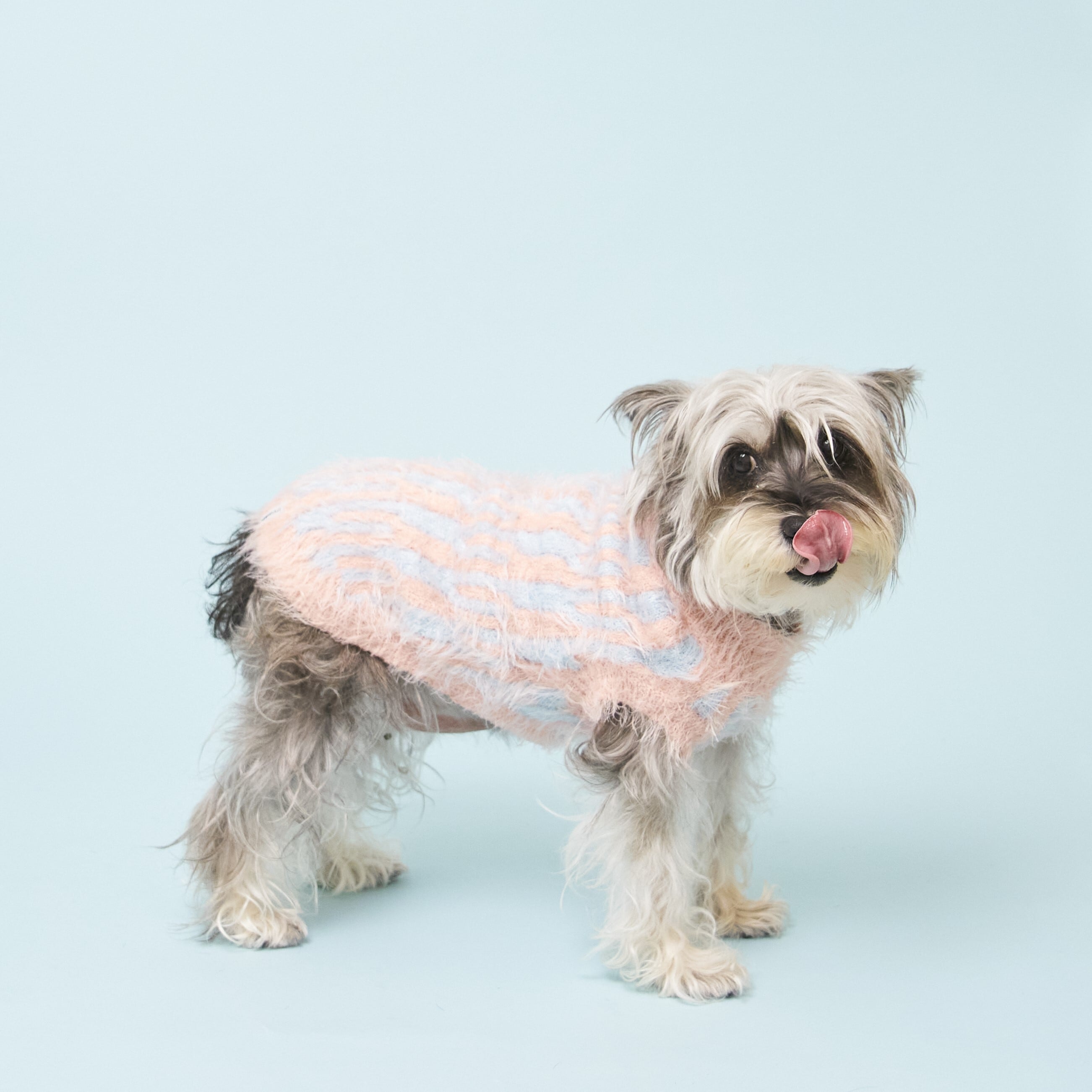 BICOLOR FEATHER YARN KNIT | HYGGELE