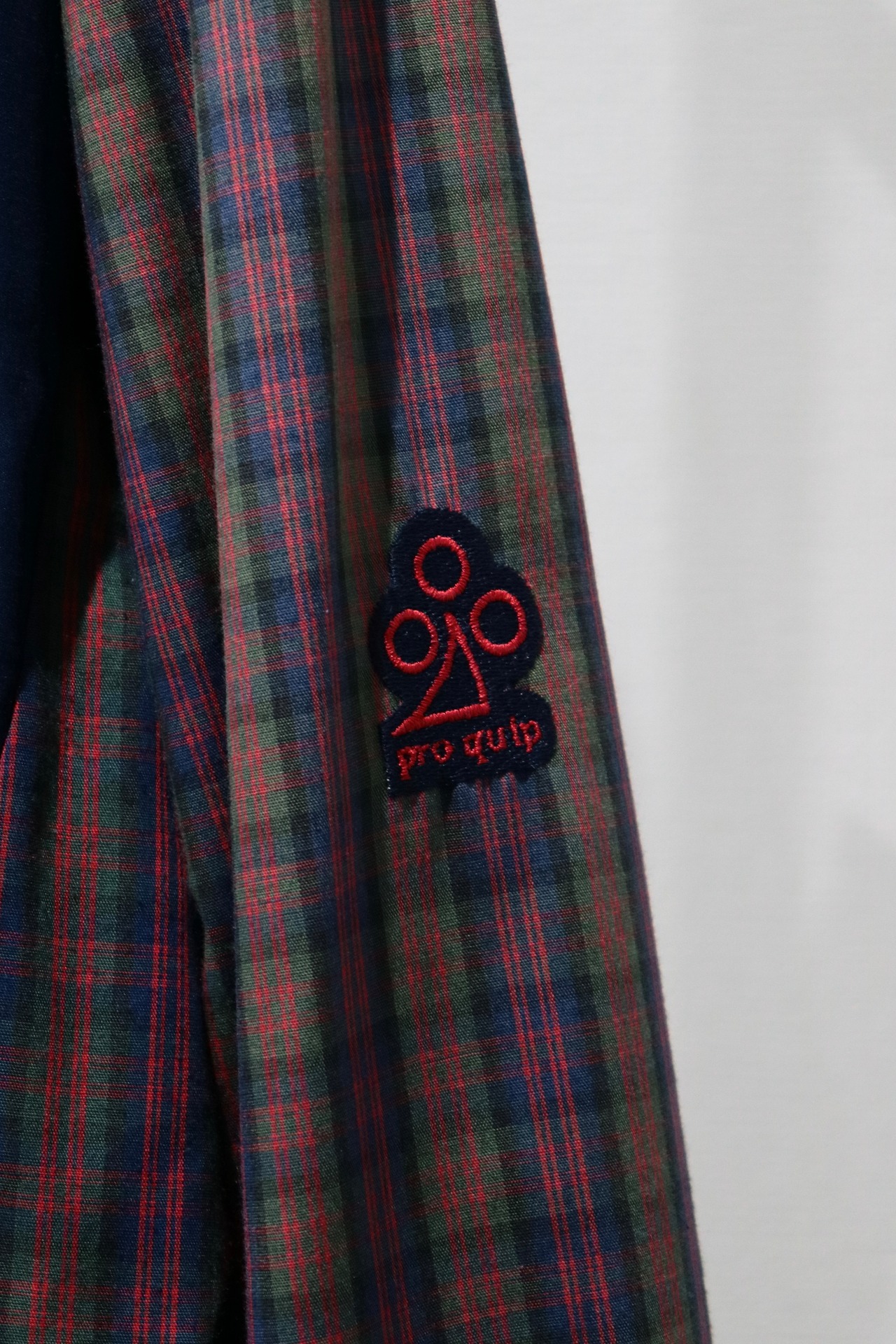 Gore-tex navy×check pattern jacket