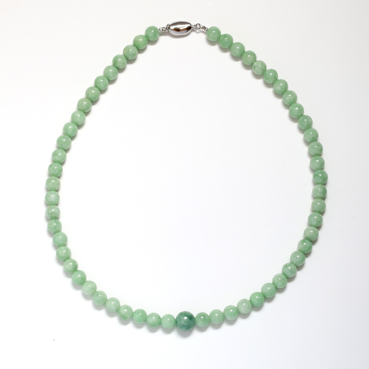 シンプルだからこそ品質重視！翡翠ネックレス A貨翡翠 jd_ne1235