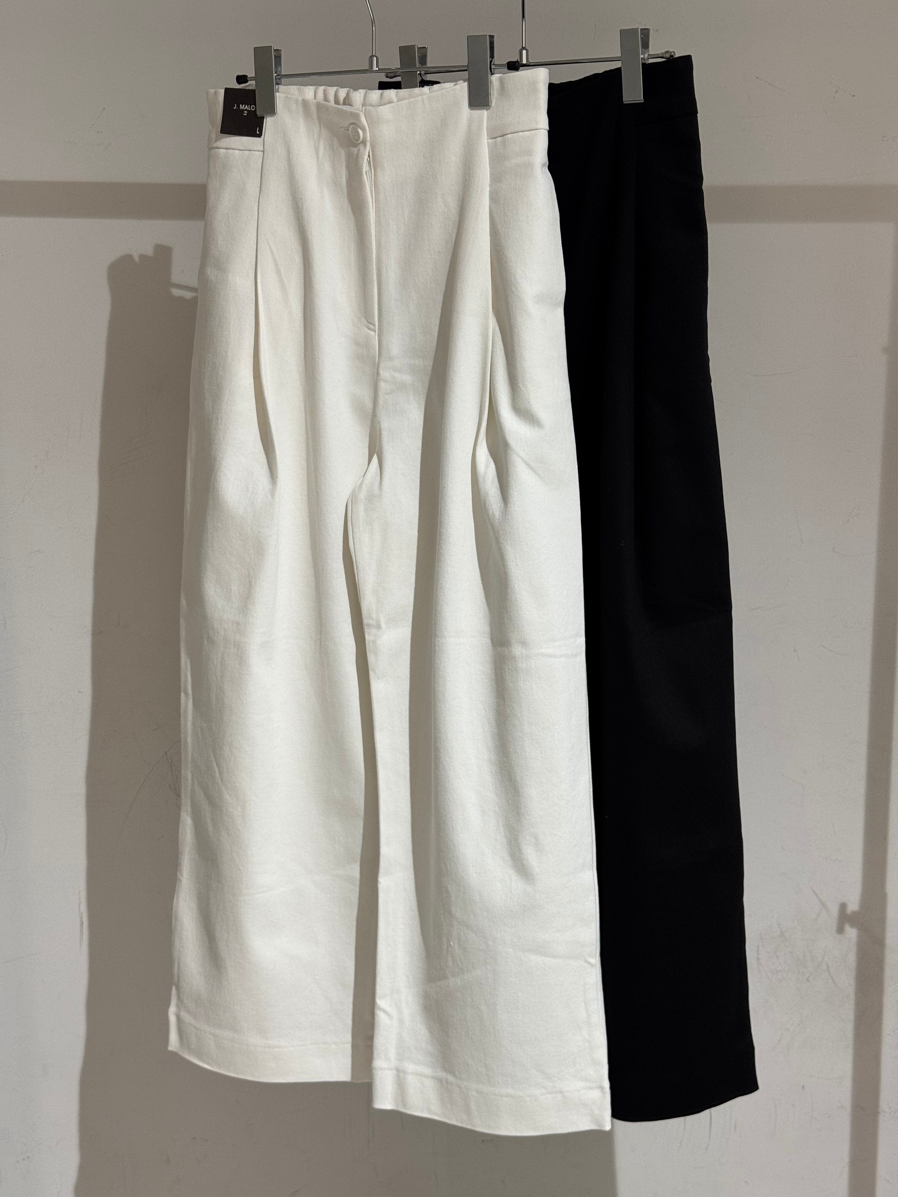 stretch tuck semi wide pants