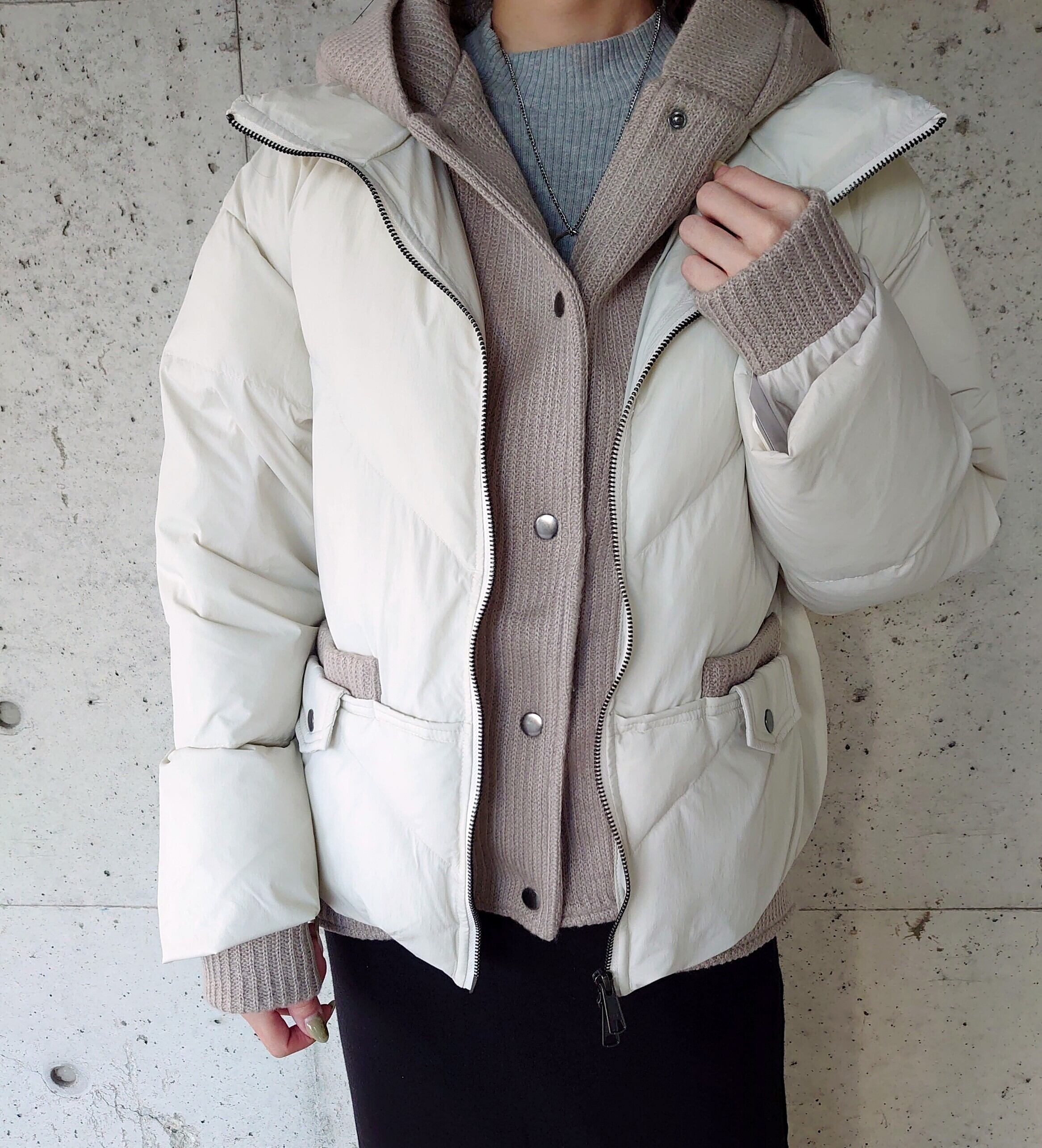 ニット切り替えダウンジャケット LUGIVA | KURUKURU苦楽園店