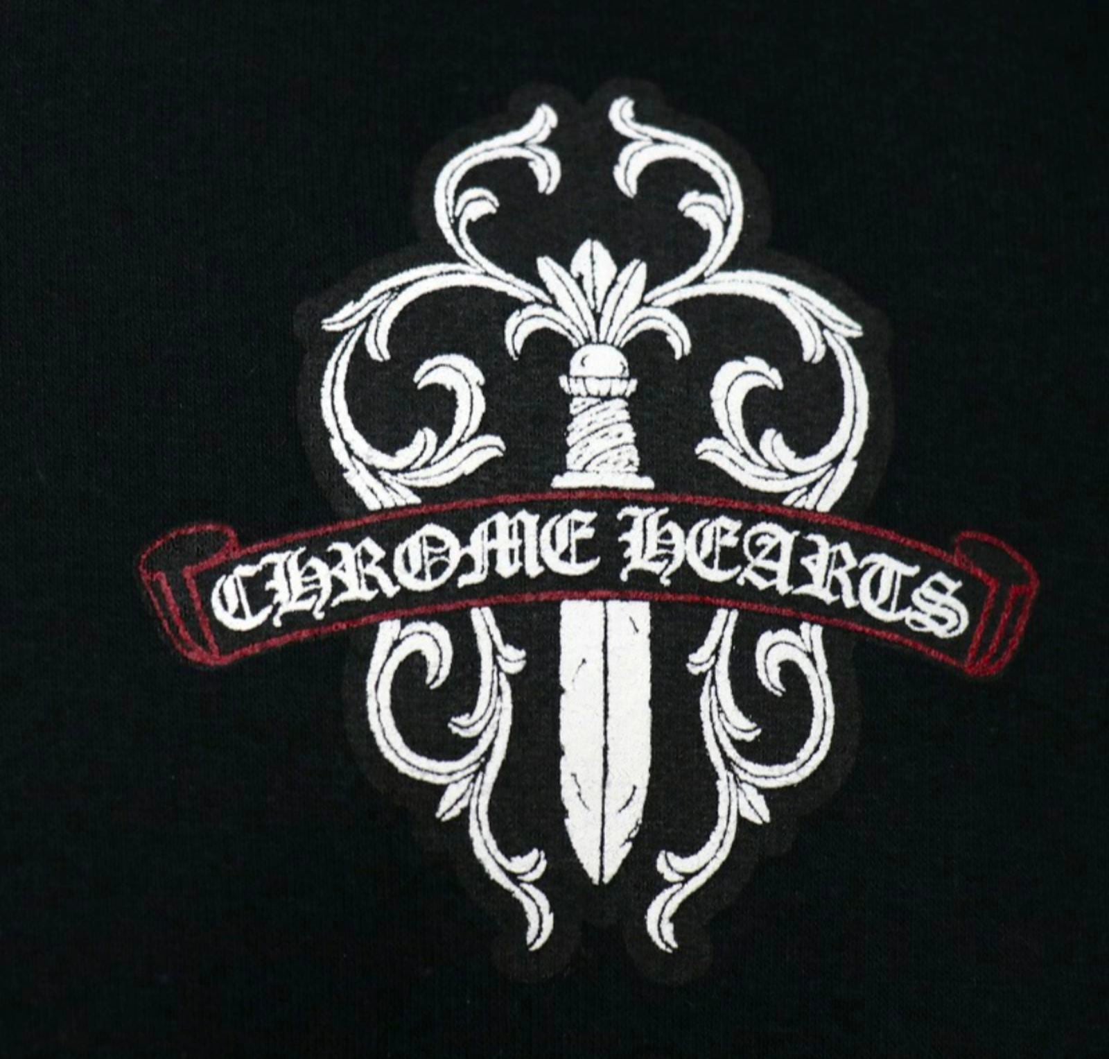 CHROME HEARTS クロムハーツ ダガープリント パーカー ダガージップ