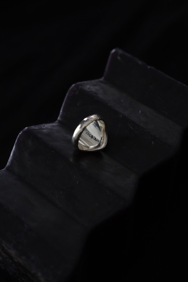 Utah/”XOLO JEWELRY” 925 silver oval mirror ring