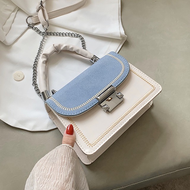 バッグ女性バッグ2020新しい波インネット赤野生チェーンクロスボディバッグ夏のファッションショルダー小さな正方形バッグ Tiancai_Wing_Bag1101782