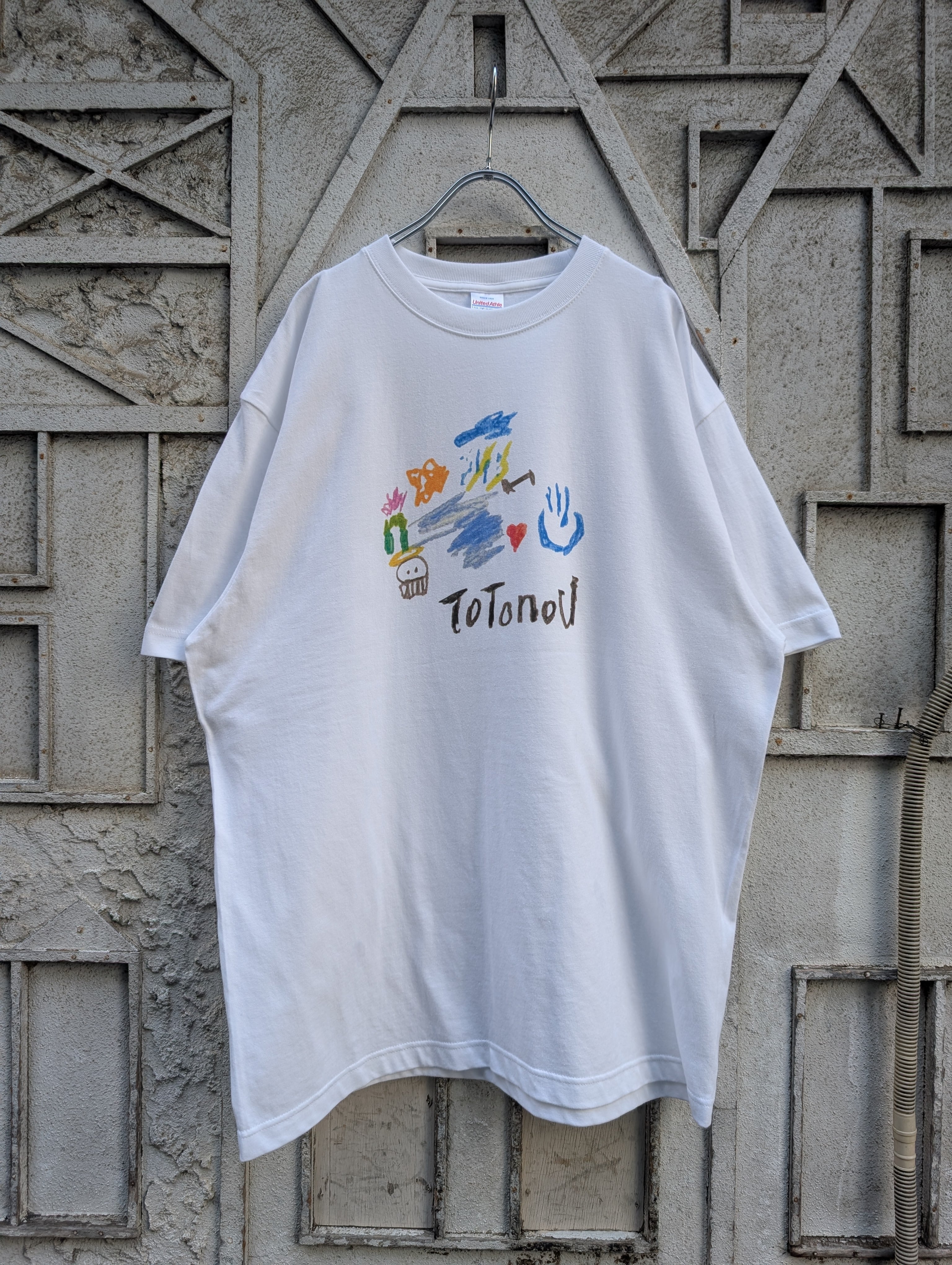 "深緑" original TOTONOU HAND DRAWING print tee
