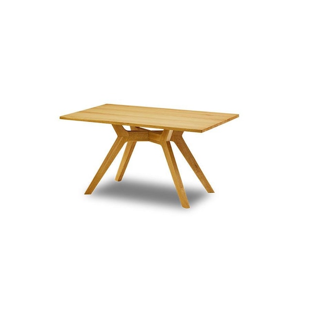 ダイニングテーブル 4人 130 おしゃれ 北欧 オーク材 無垢材 木製 木 天然木 ナチュラル ブラウン 幅130cm