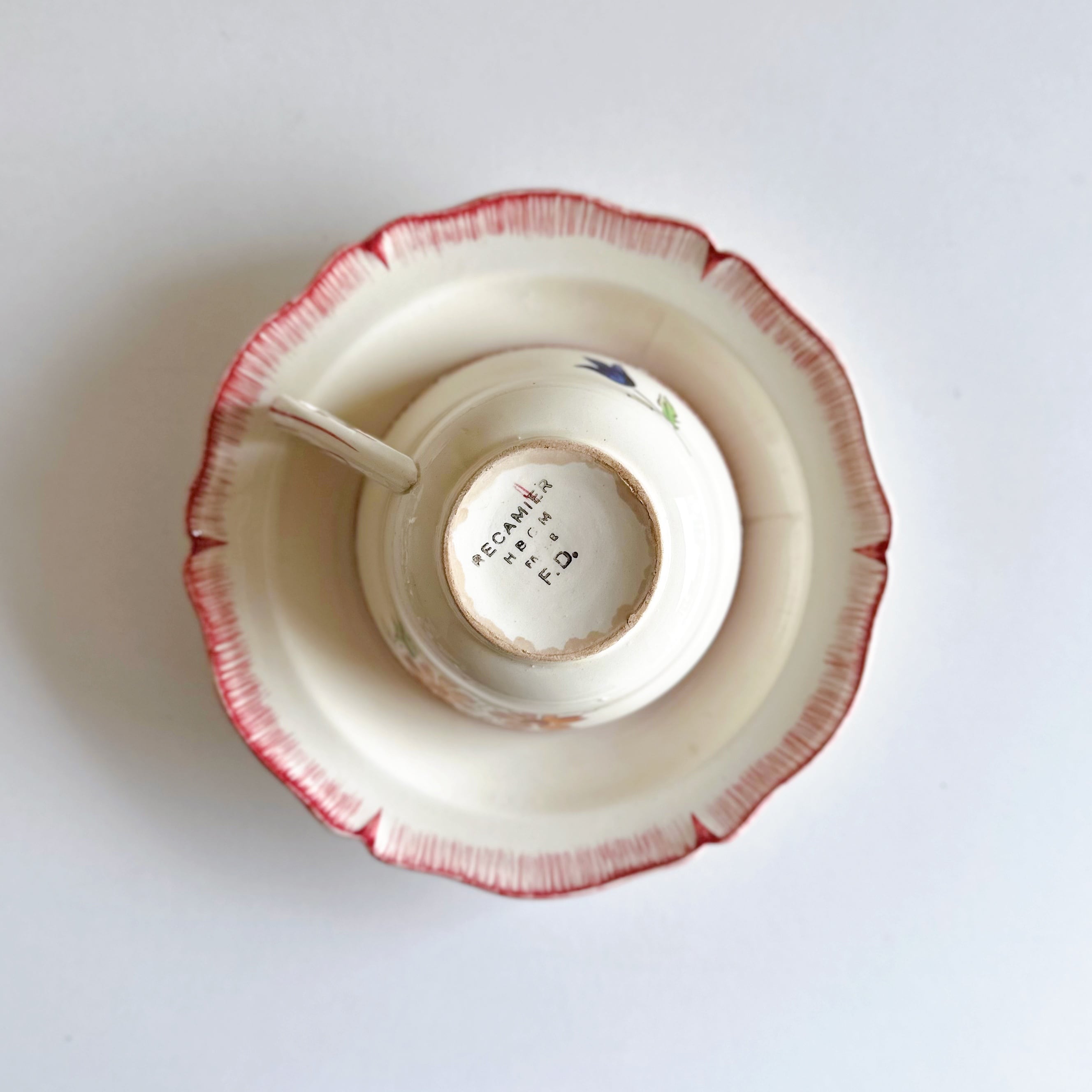 Creil et Montereau クレイユ・モントロー カップ&ソーサー A