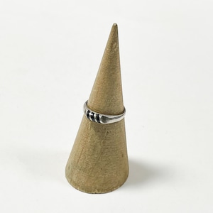 Vintage 925 Silver Inlaid Ring From Hungary