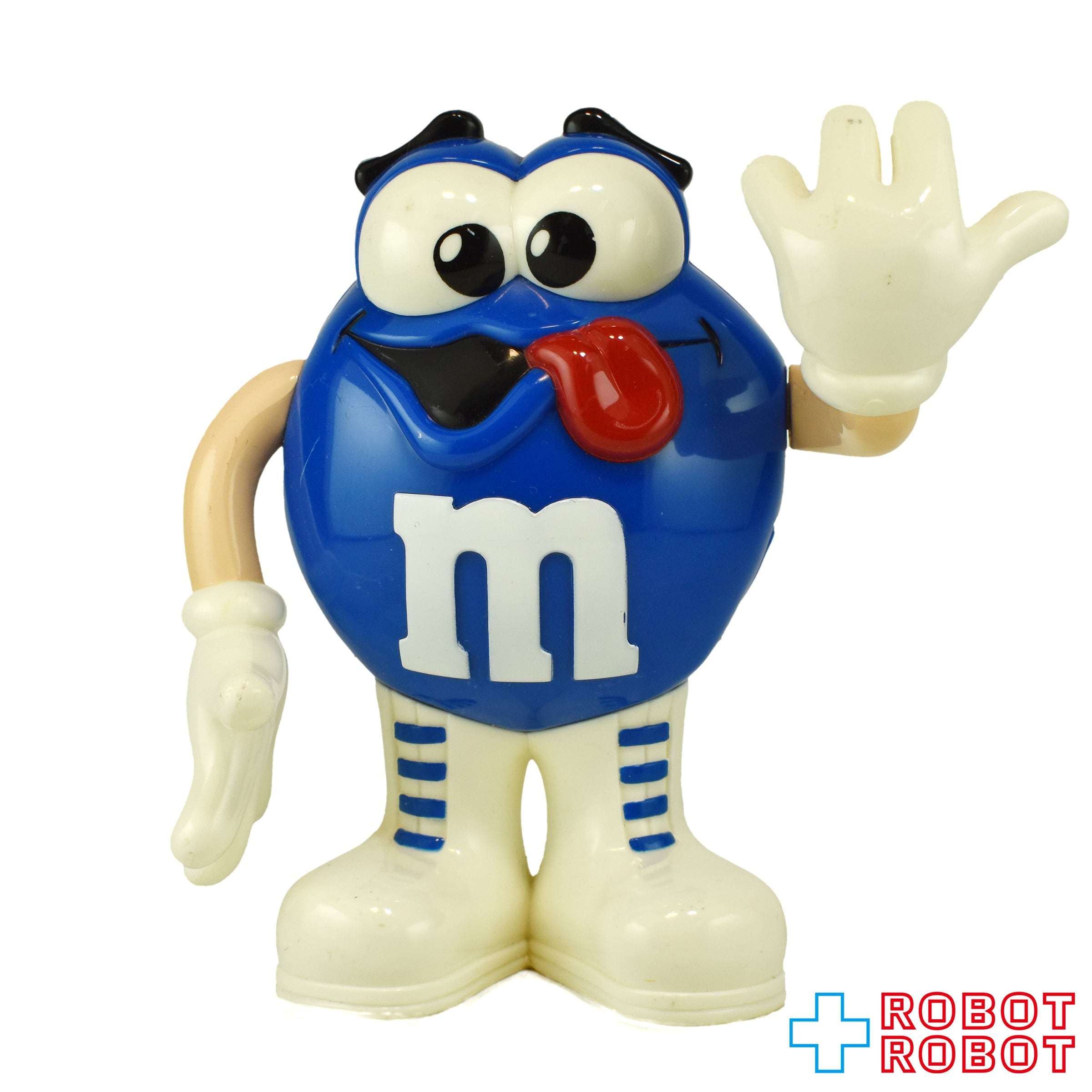 m&m’sピーナッツブルースカフェ ディスペンサー　フィギュア M&M's ミニディスペンサー ブルー フィギュア 2001 企業物 | ROBOTROBOT