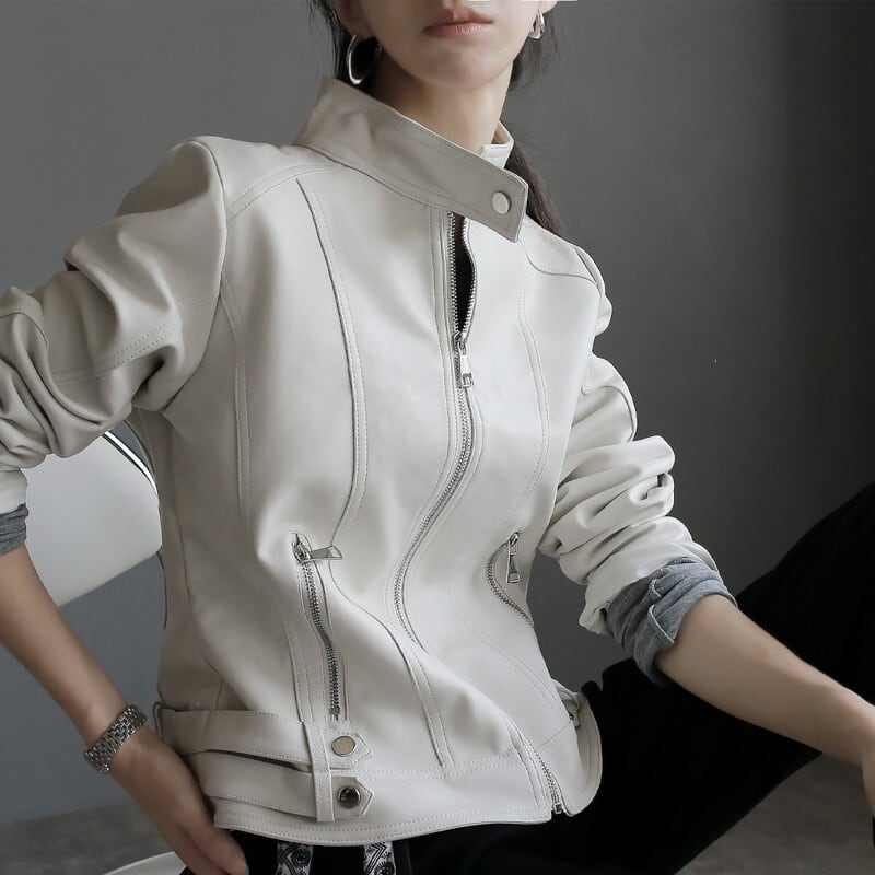 eco-leather rider's jacket 102941