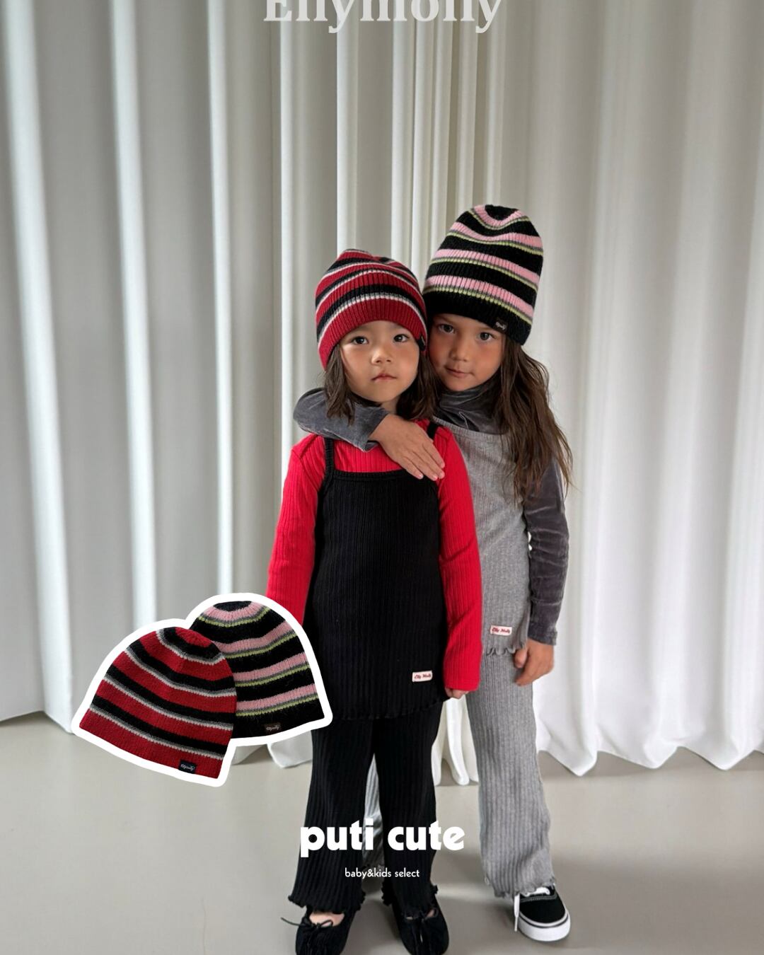 free ꒰ 予約 ꒱ Retro beat beanie / ELLY MOLLY ⸝⋆