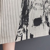 ストライプ プリント ドレス  30009